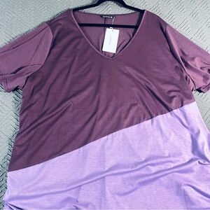 NEW Bloom Chic Purple Maxi Dress With Pockets Plus Size 28